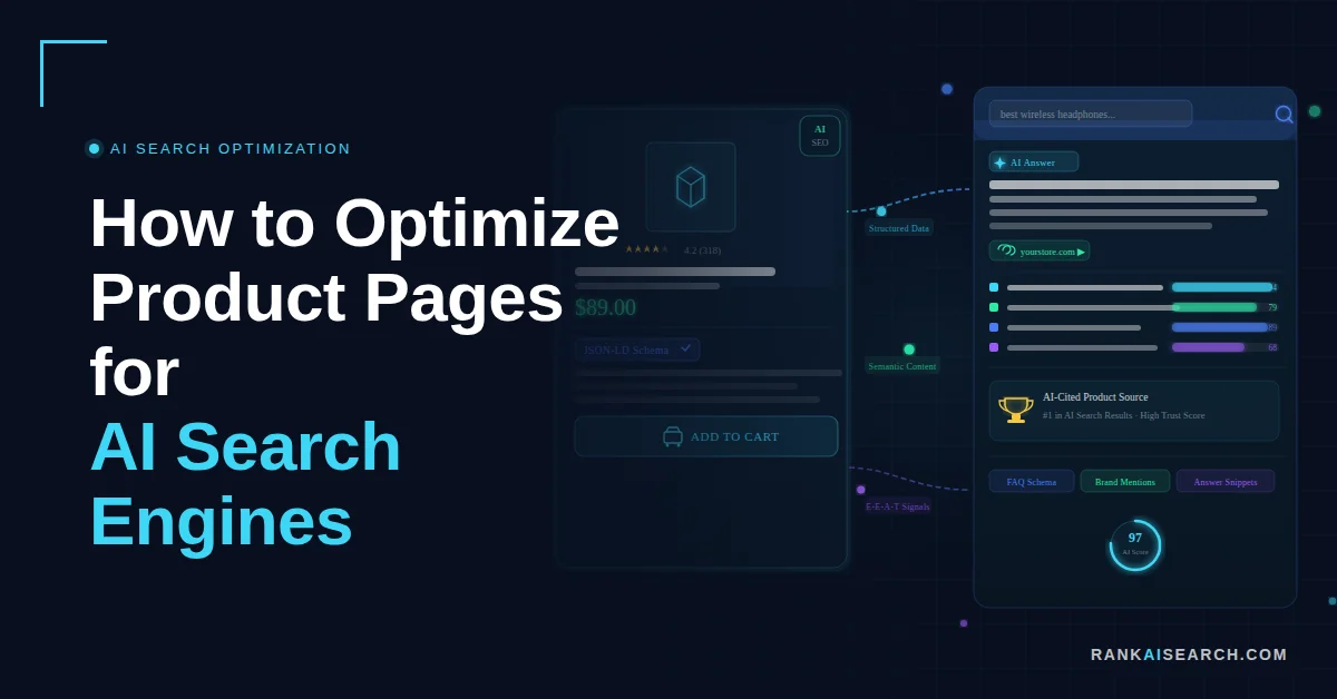 optimize product pages for ai