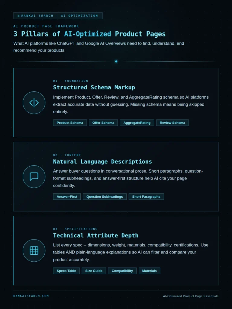 optimize product pages for ai